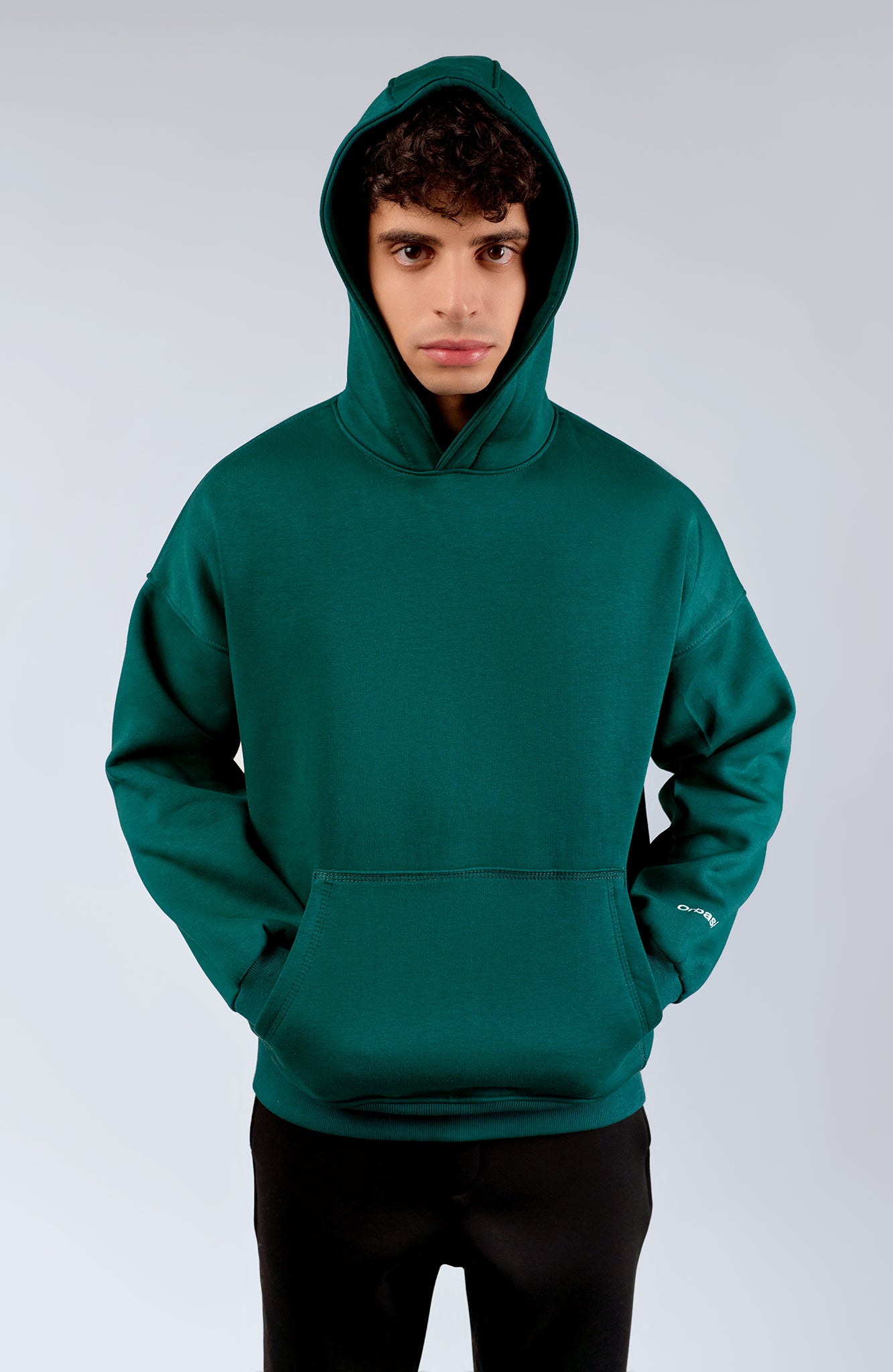DARK GREEN OVERSIZED HOODIE