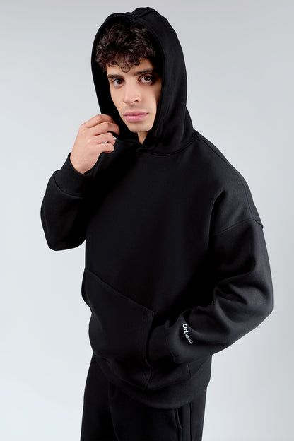 BLACK OVERSIZED HOODIE