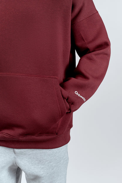 BURGUNDY OVERSIZED HOODIE