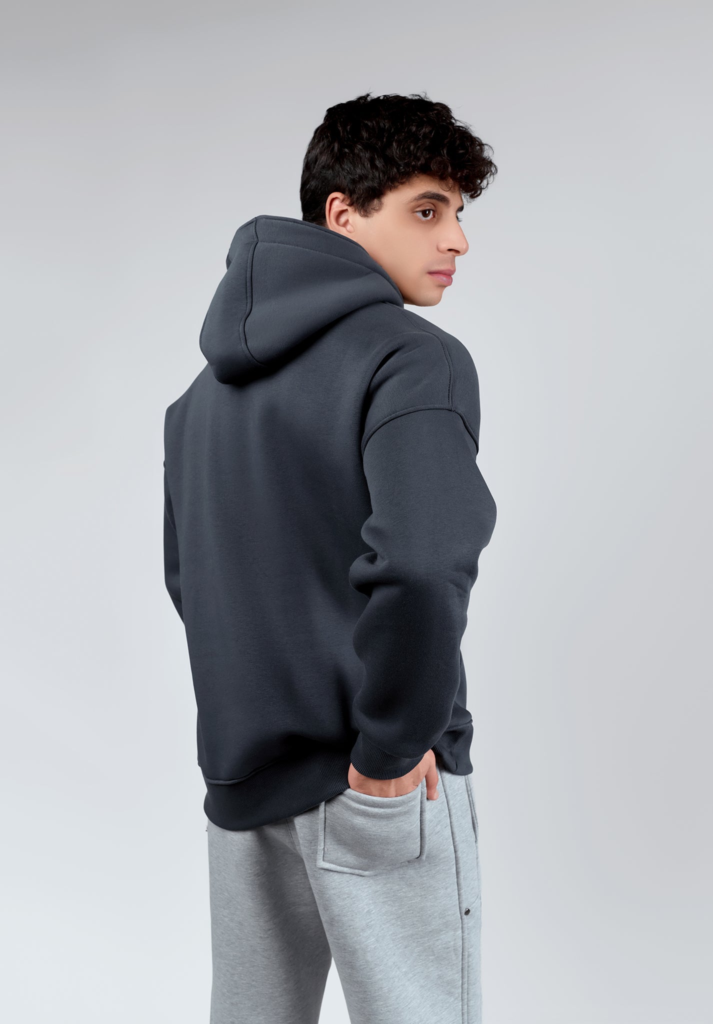 GREY OVERSIZED HOODIE