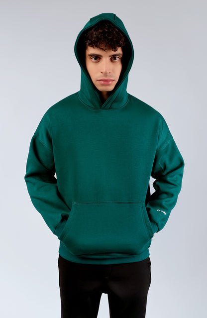 DARK GREEN OVERSIZED HOODIE