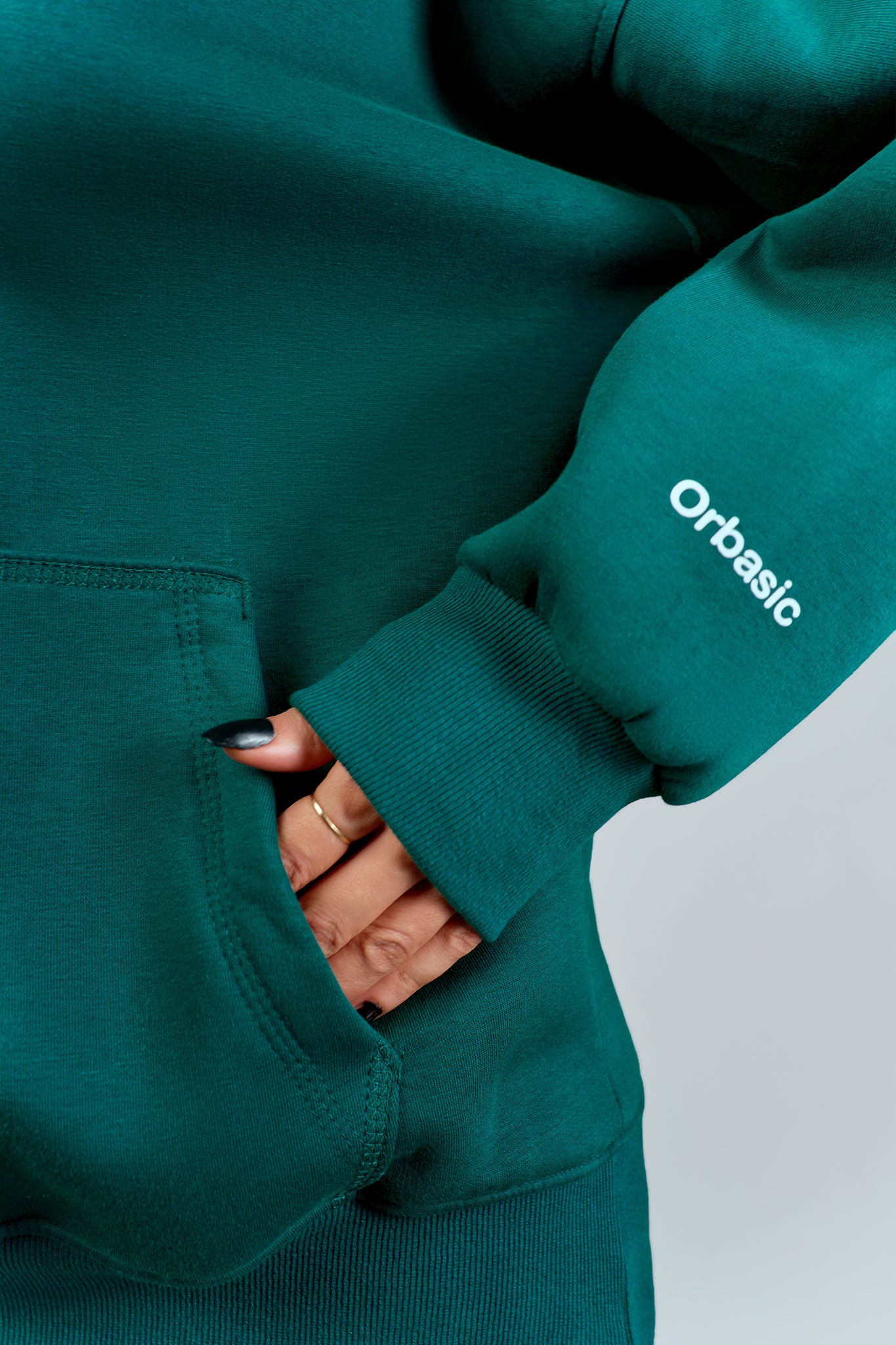 DARK GREEN OVERSIZED HOODIE
