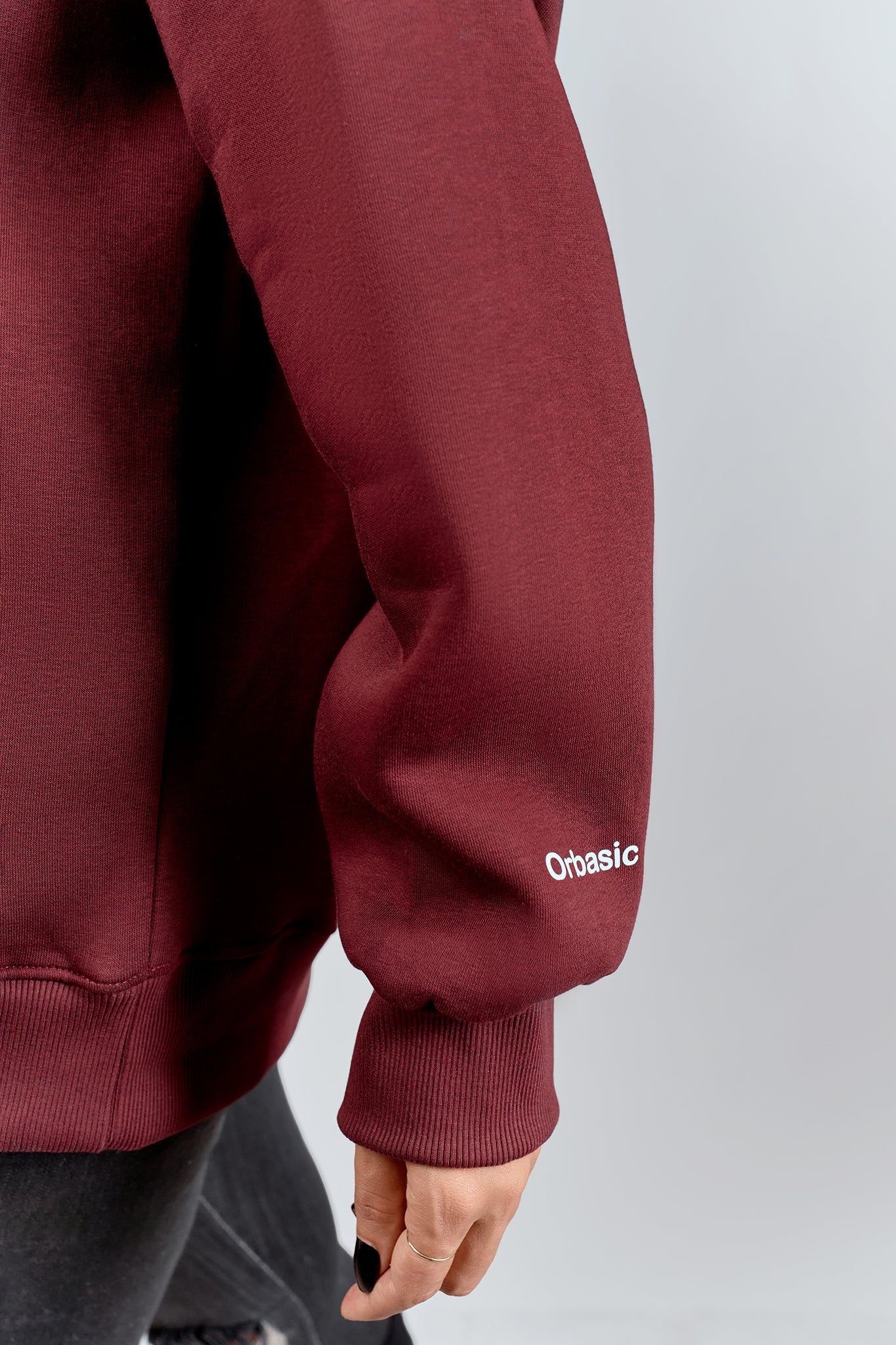 BURGUNDY OVERSIZED HOODIE