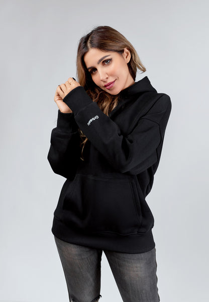 BLACK OVERSIZED HOODIE