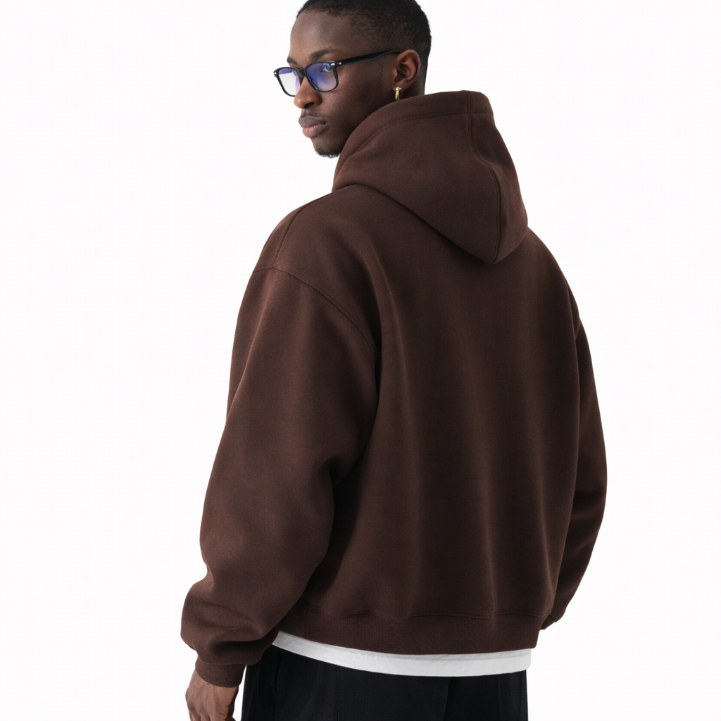 BROWN OVERSIZED HOODIE